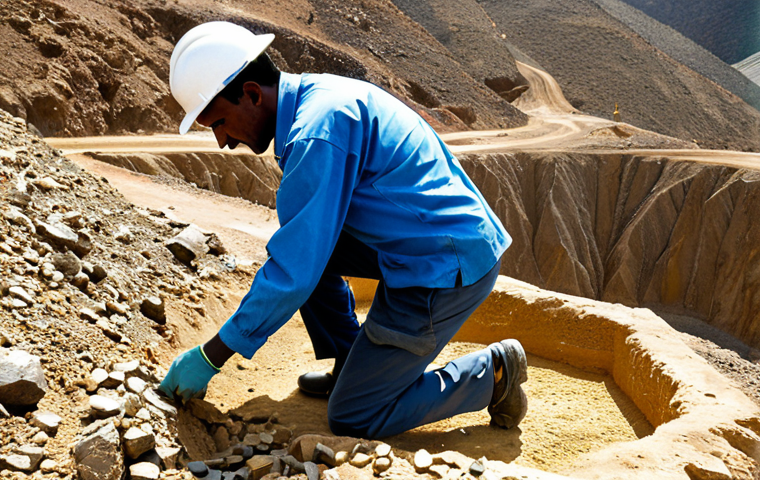 에리트레아 투자 기회 - Mining in Eritrea**

"A professional geologist in appropriate attire, examining a gold mine in Eritr...