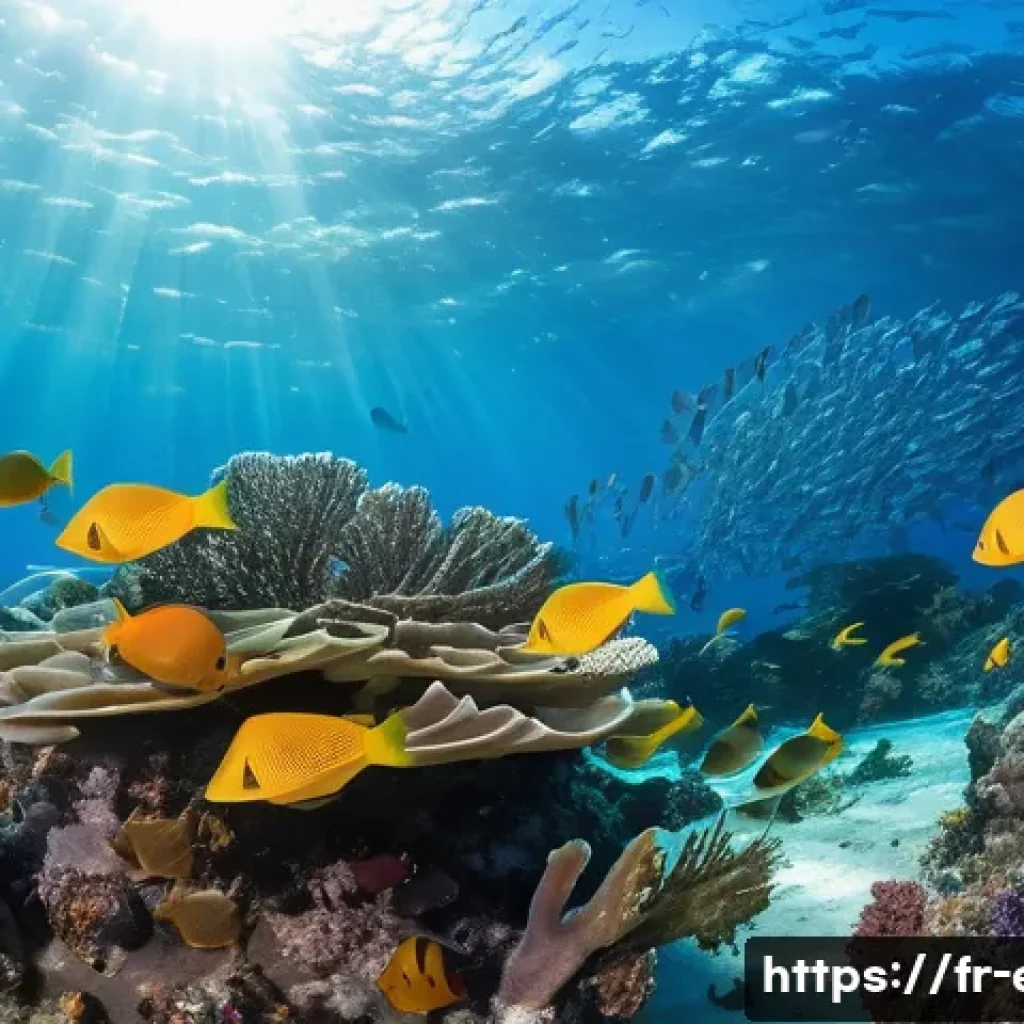 에리트레아 어업 자원 - **Prompt for underwater biodiversity:**
    "A stunning, vibrant coral reef teeming with life in the...
