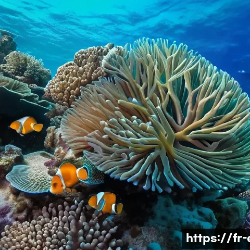 에리트레아 해양 탐험 - A vibrant underwater scene showcasing the rich coral reefs of the Red Sea near Eritrea, featuring an...